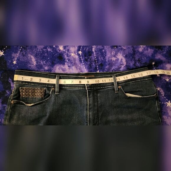 Levi's 512 Perfectly Slimming Black Tag Blue Denim Jeans Women's 16M - Picture 9 of 10